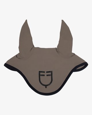 Black line edition fly veil in stretch material
