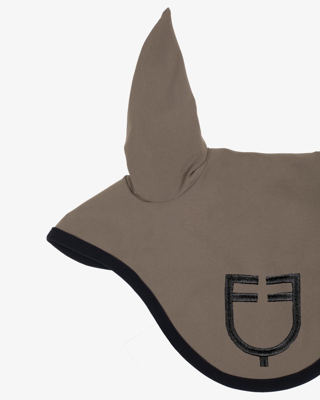 Black line edition fly veil in stretch material