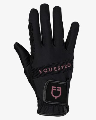 Gloves in technical fabric with multicolor logo