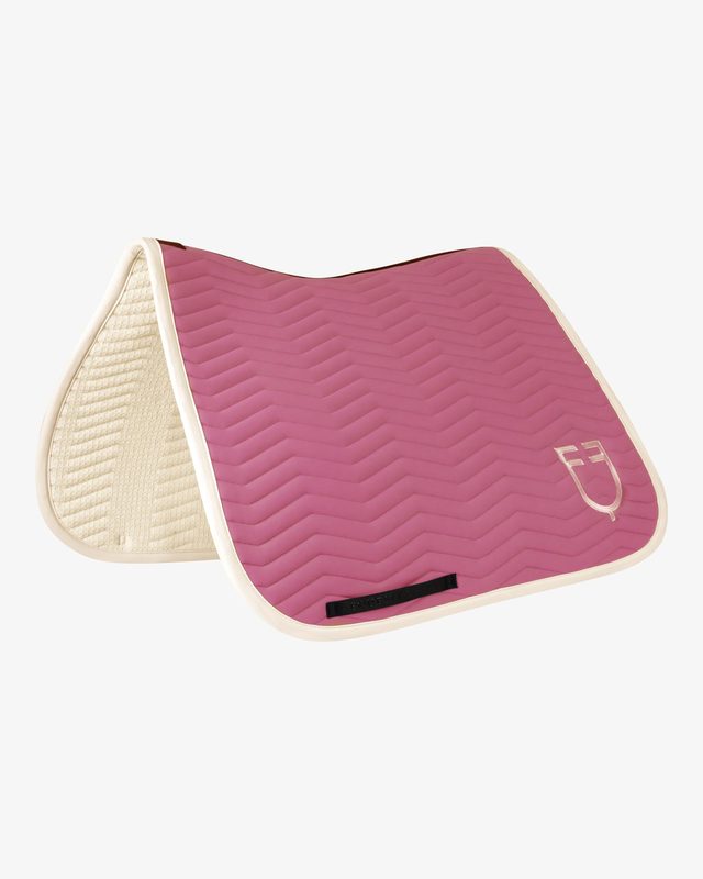 Wave Quilting dressage saddle pad in technical fabric