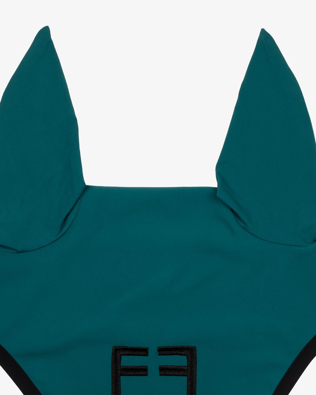 Black line edition fly veil in stretch material