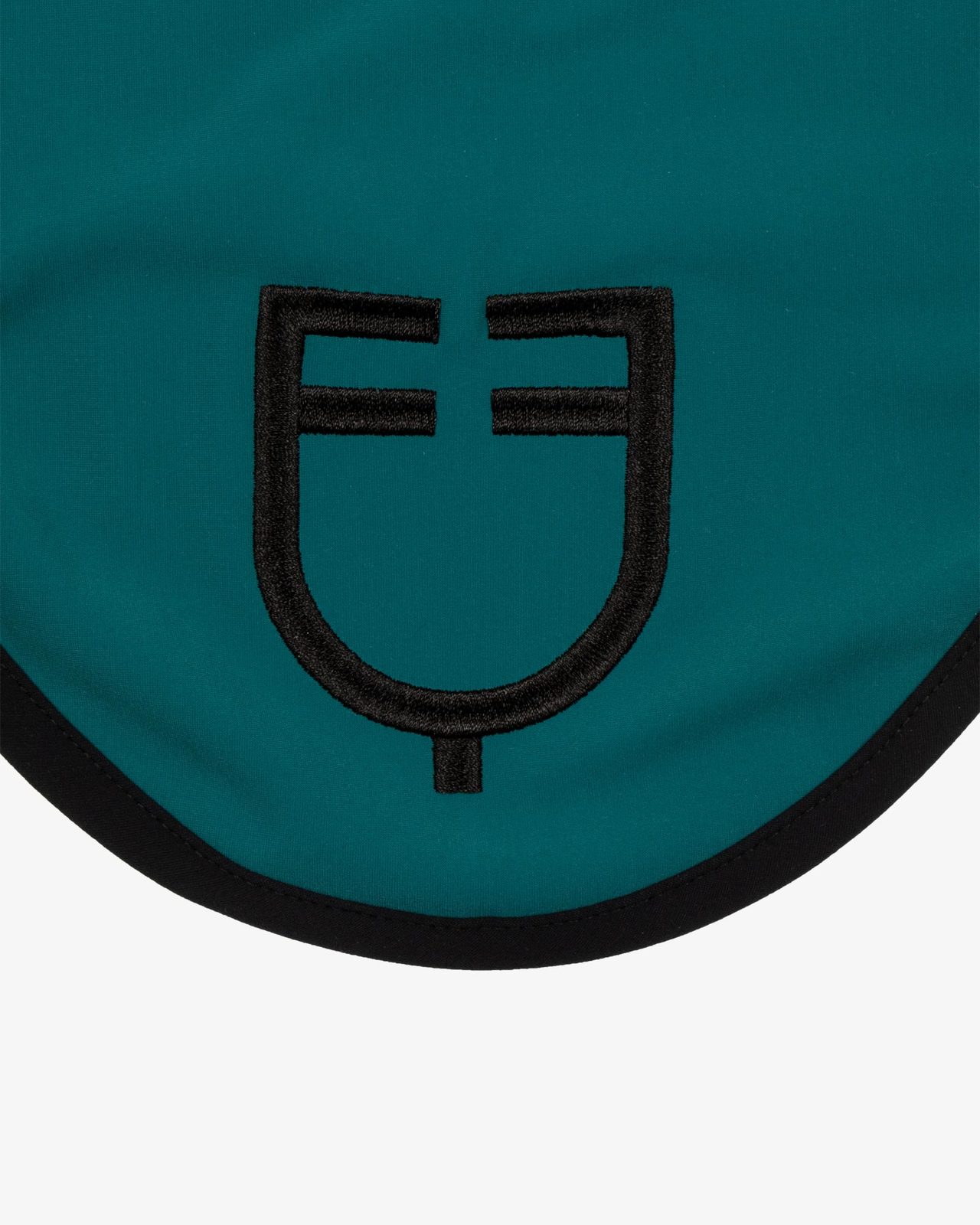 Black line edition fly veil in stretch material