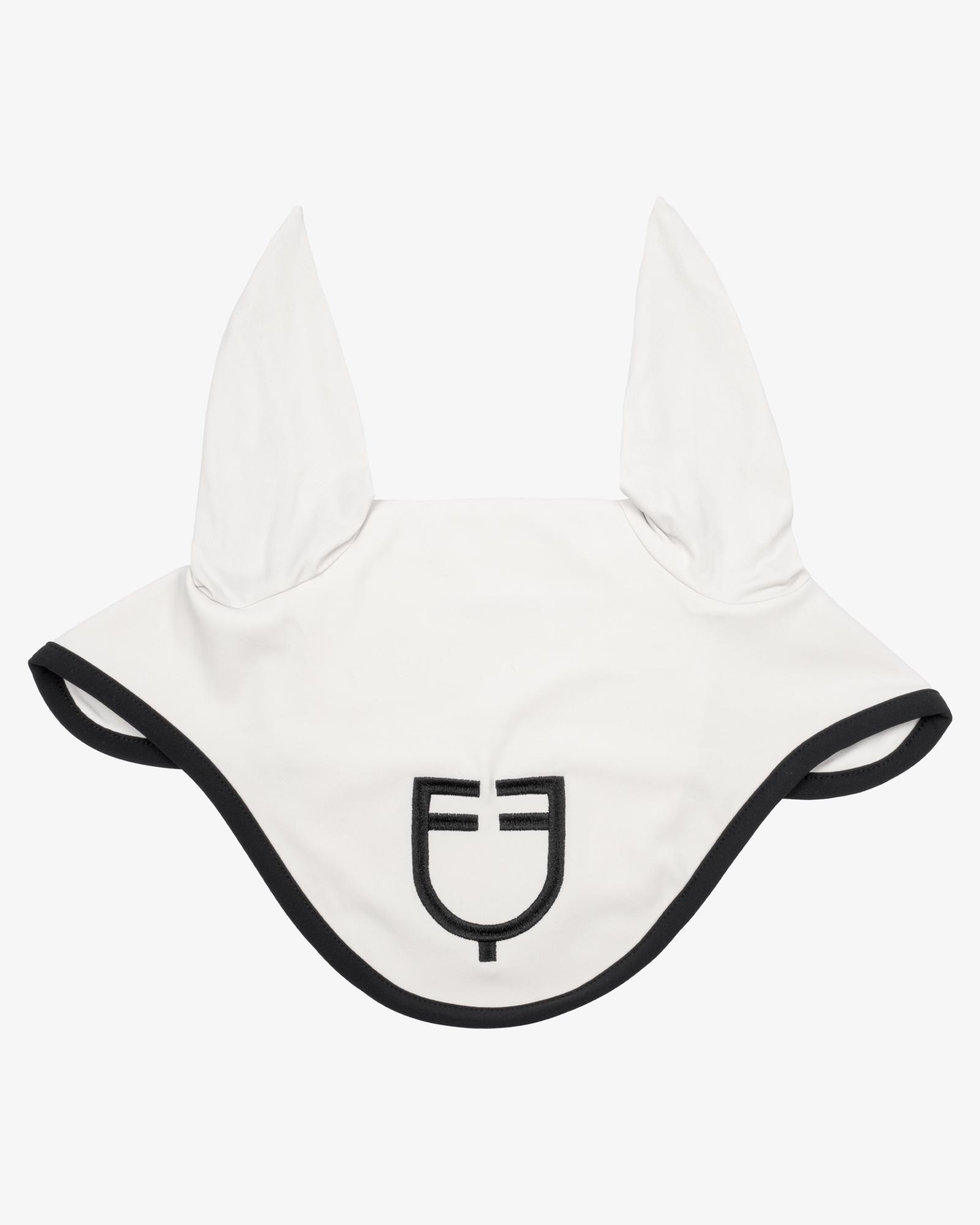 Black line edition fly veil in stretch material