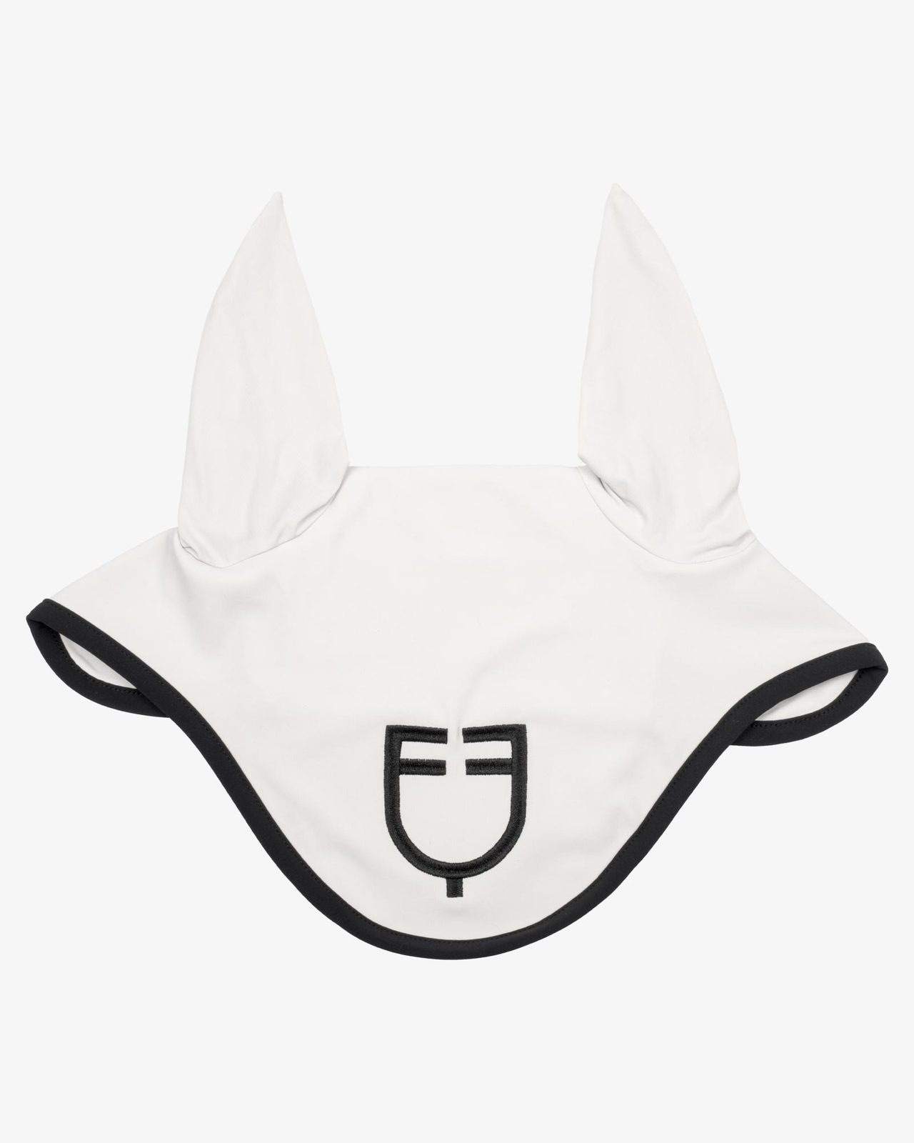 Black line edition fly veil in stretch material