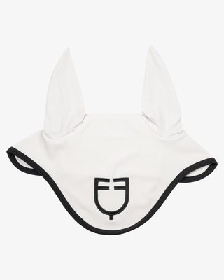 Black line edition fly veil in stretch material
