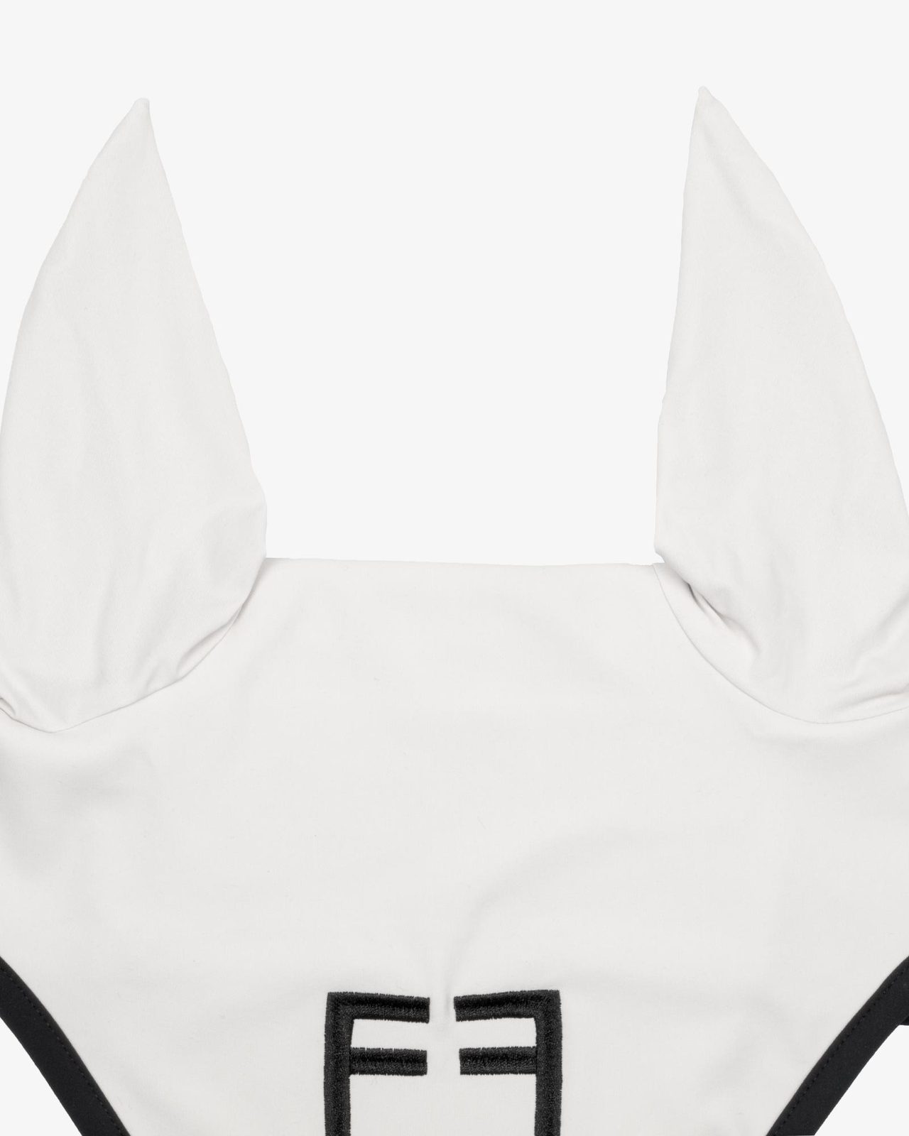 Black line edition fly veil in stretch material