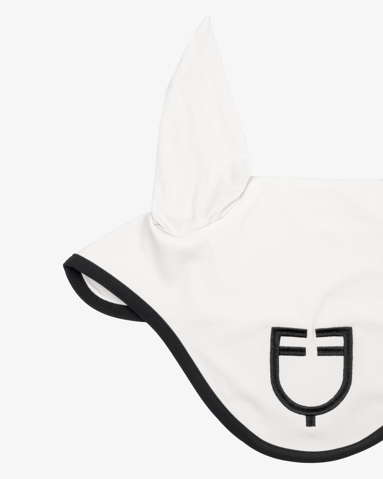 Black line edition fly veil in stretch material