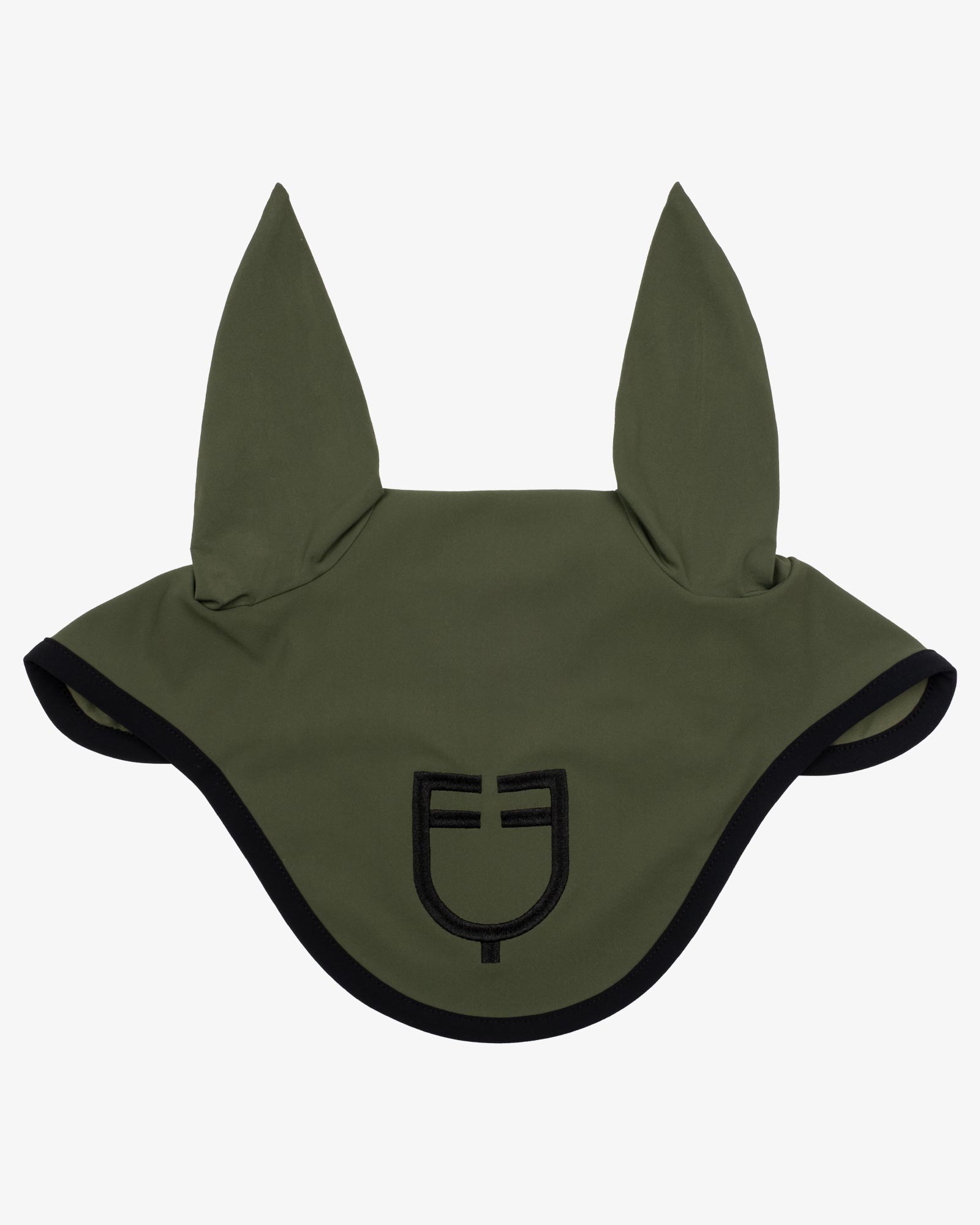 Black line edition fly veil in stretch material