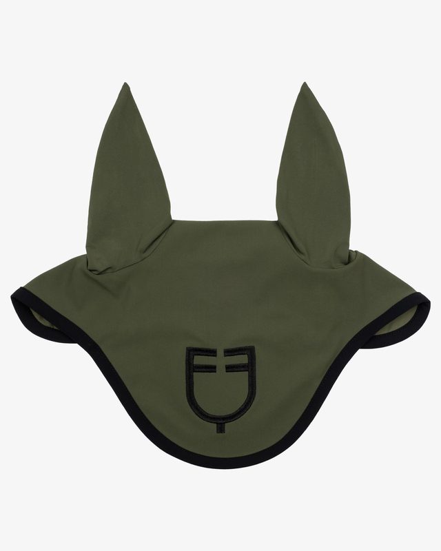 Black line edition fly veil in stretch material