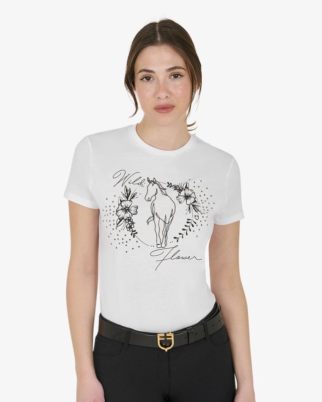 Women's Wild Flower cotton T-shirt