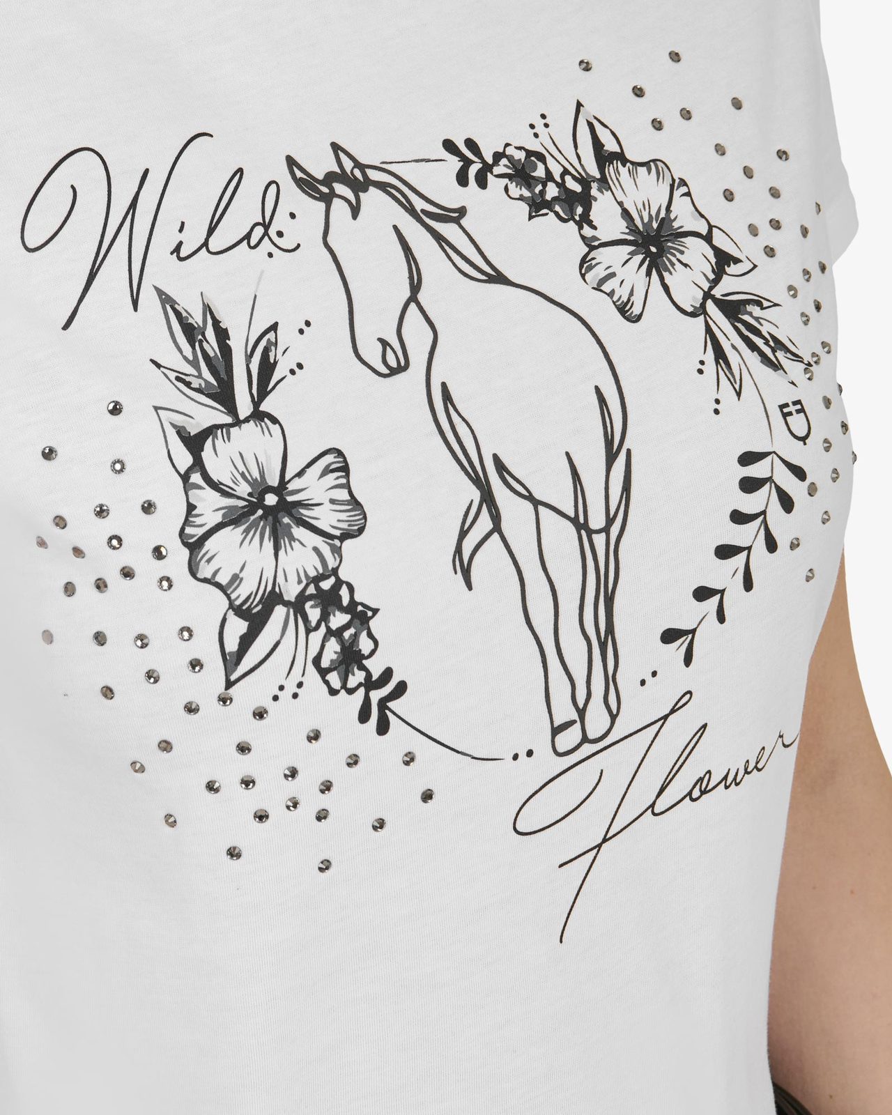 T-shirt donna Wild Flower in cotone