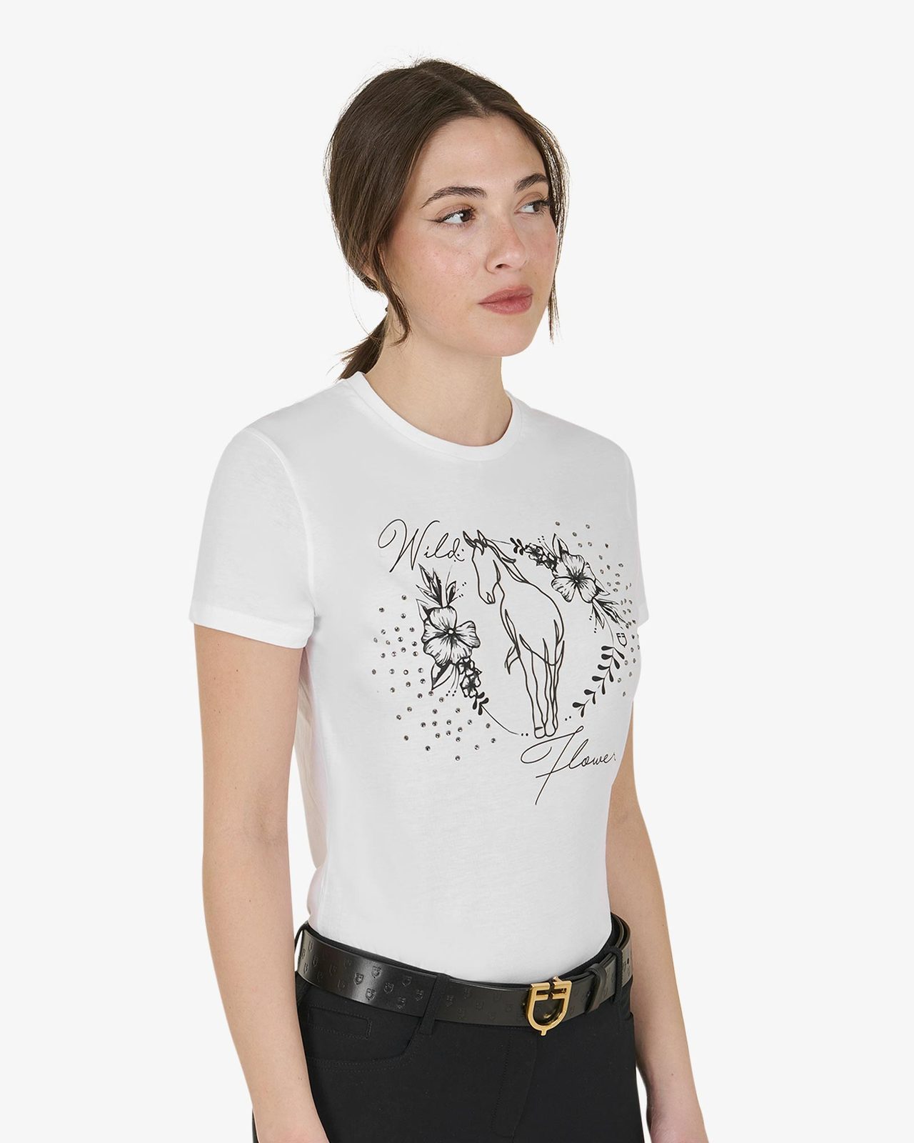 T-shirt donna Wild Flower in cotone