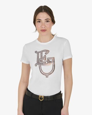 T-shirt donna Lamina Monogram in cotone