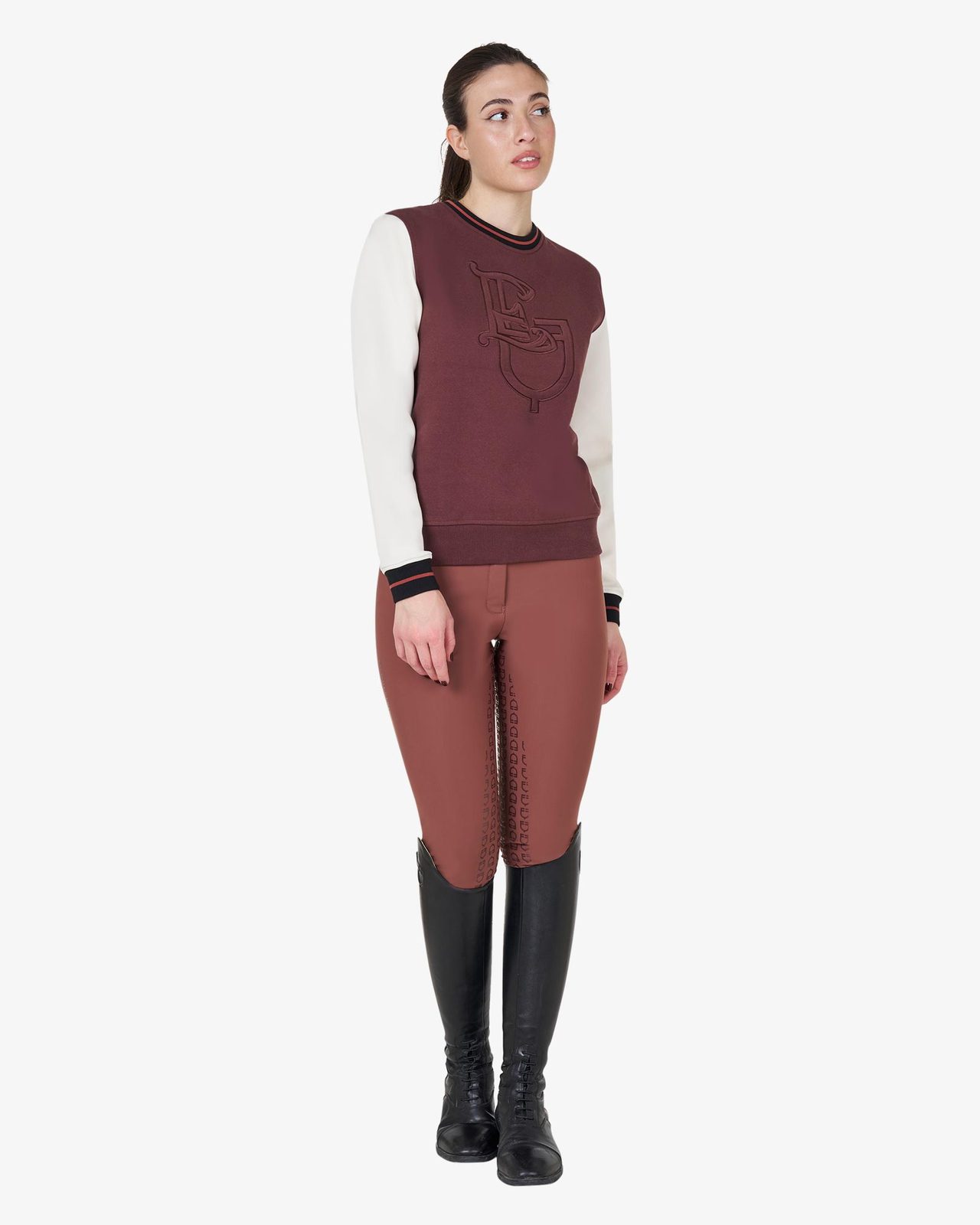 Felpa donna EQ girocollo