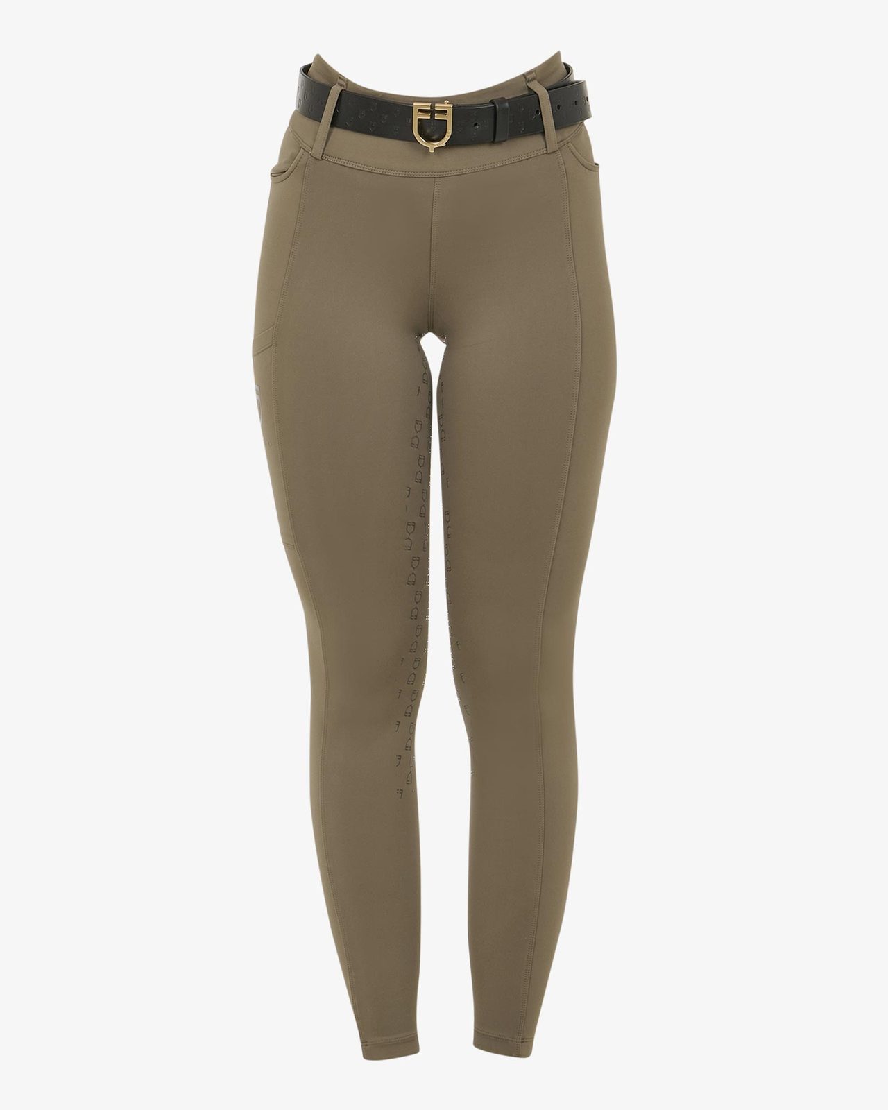 Leggings donna a vita alta con passanti
