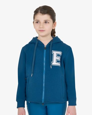 Girls' institutional hoodie with front zip