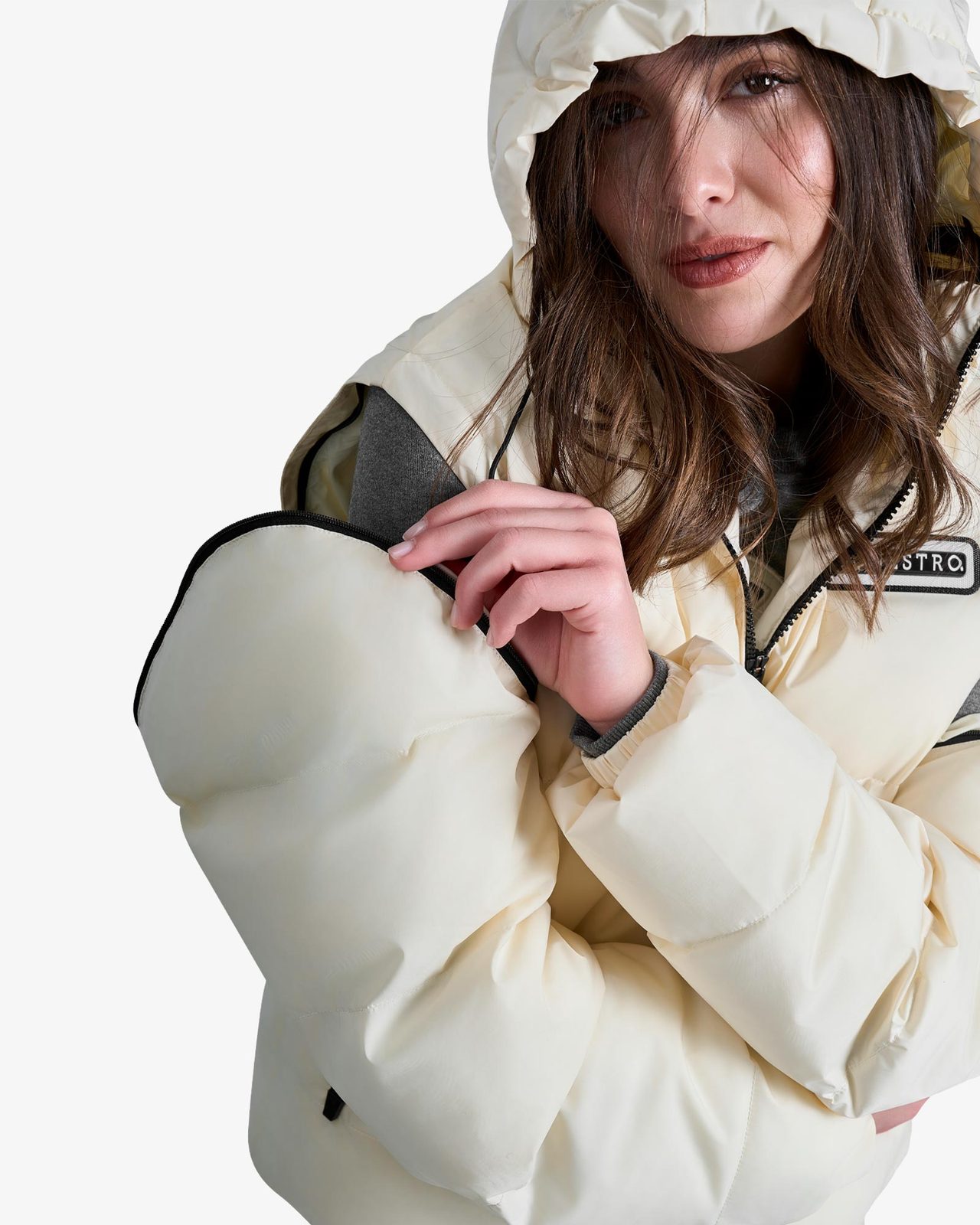 Women's 3-in-1 down jacket with detachable inserts