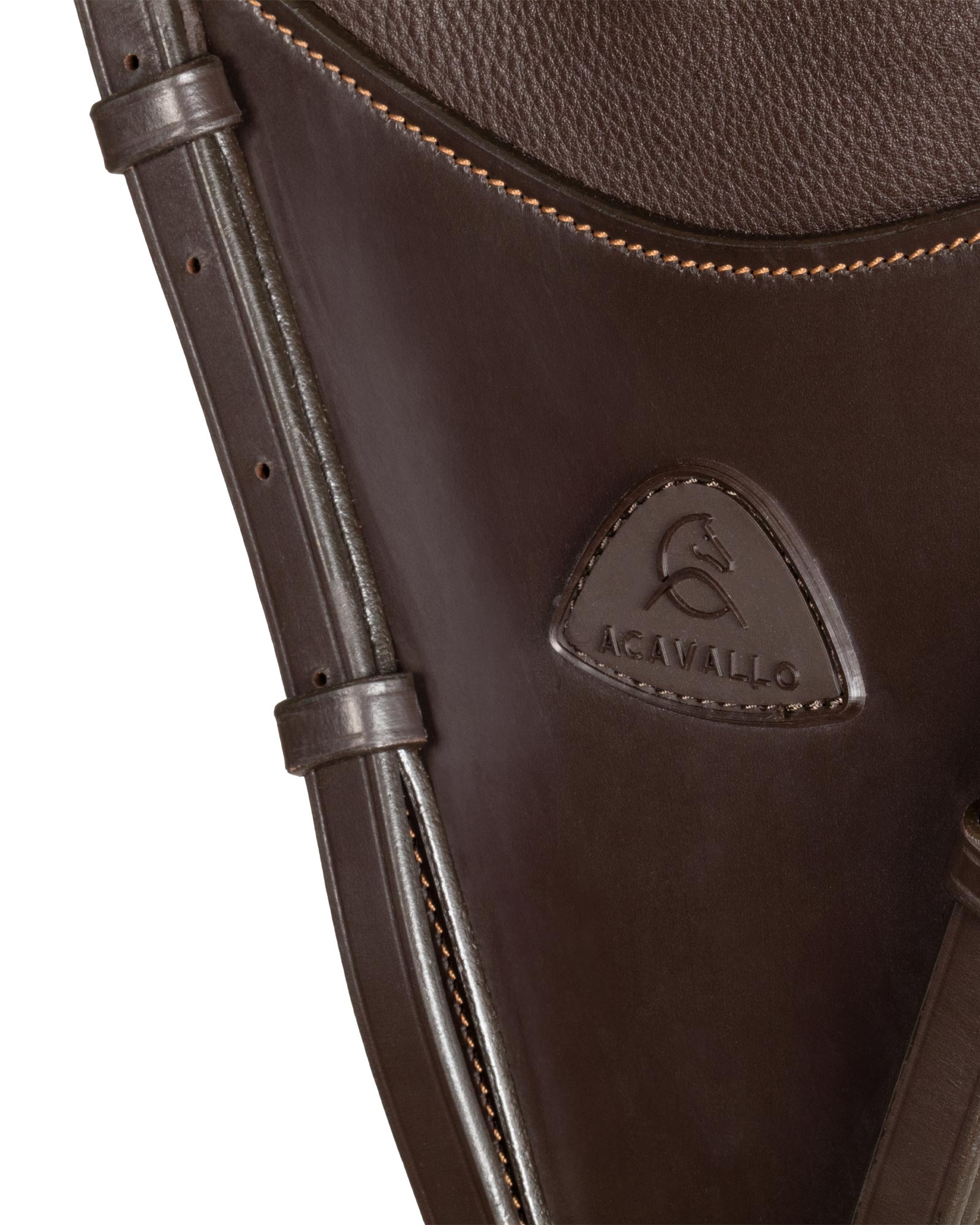 Adjustable leather bib martingale attachment