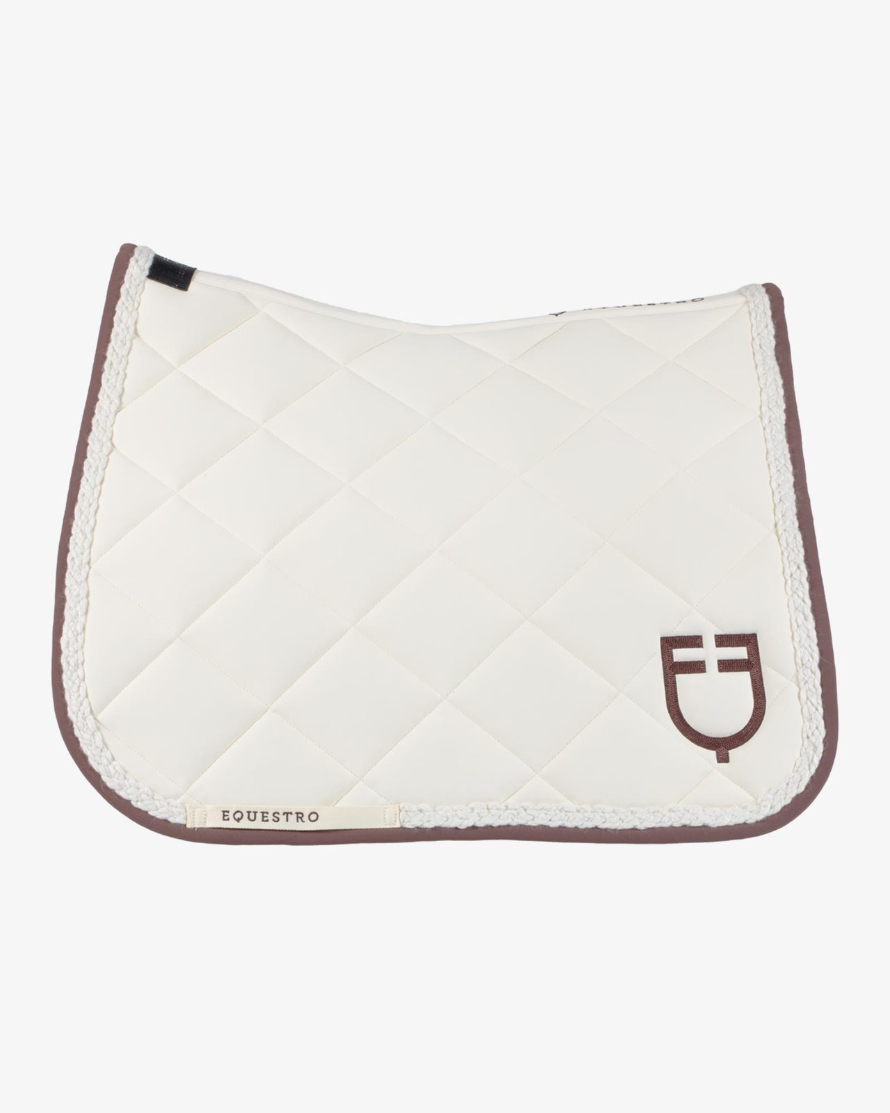 Braided cord dressage saddle pad