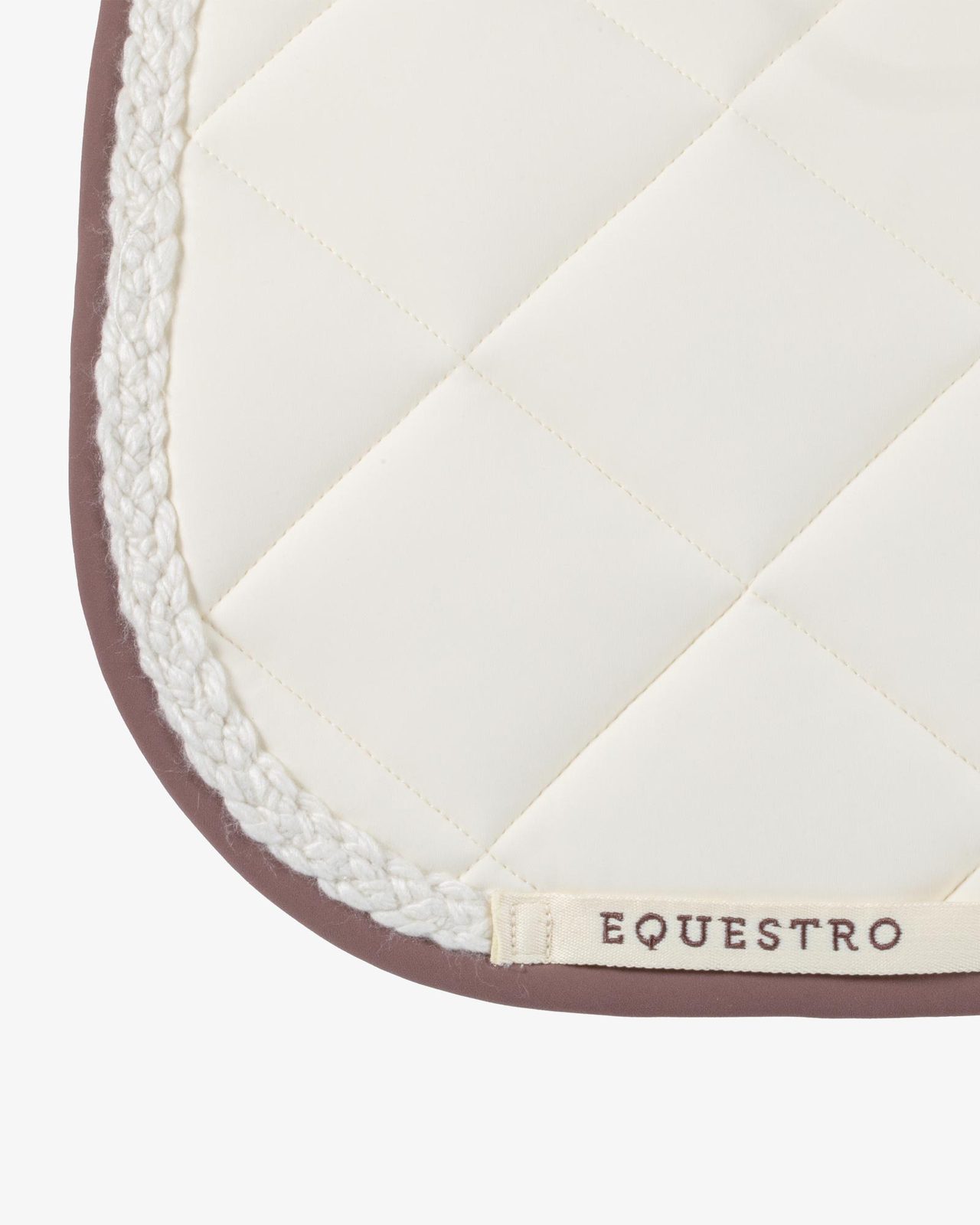 Braided cord dressage saddle pad