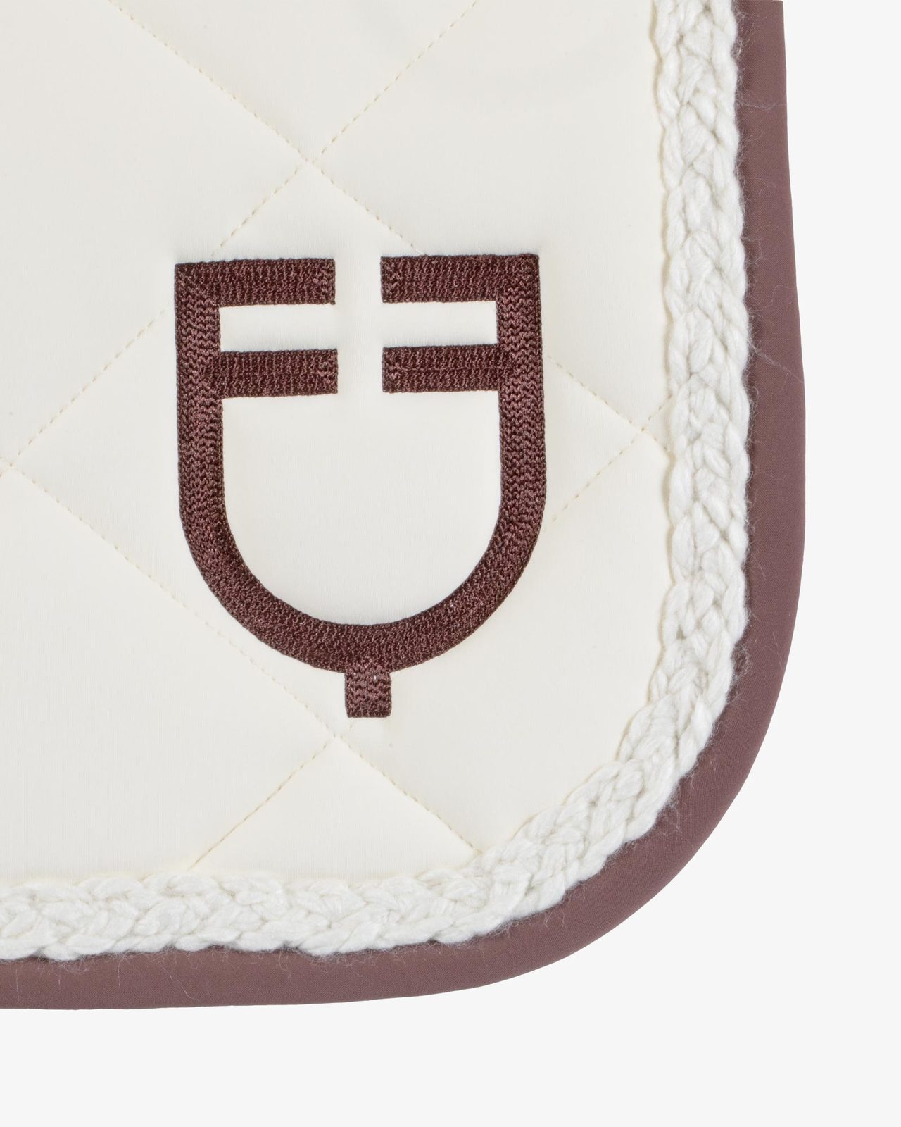 Braided cord dressage saddle pad