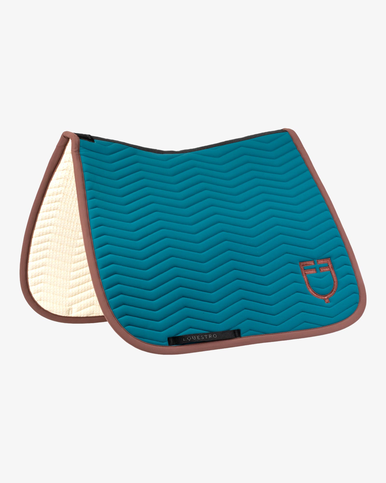 Wave Quilting dressage saddle pad in technical fabric