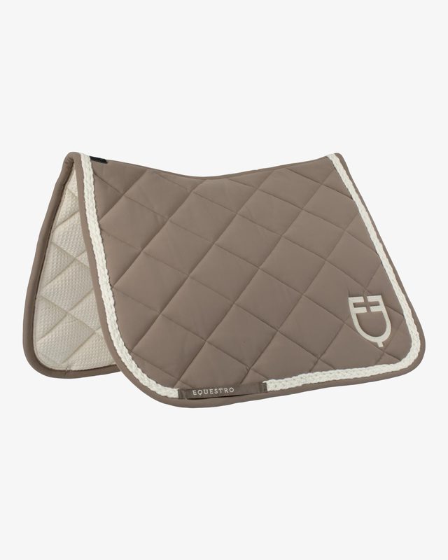 Braided cord dressage saddle pad