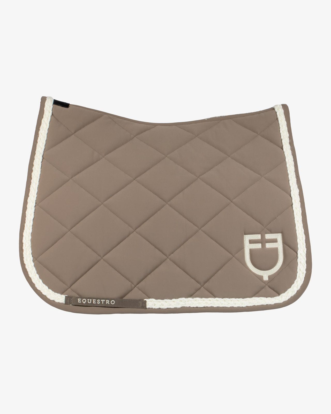 Braided cord dressage saddle pad