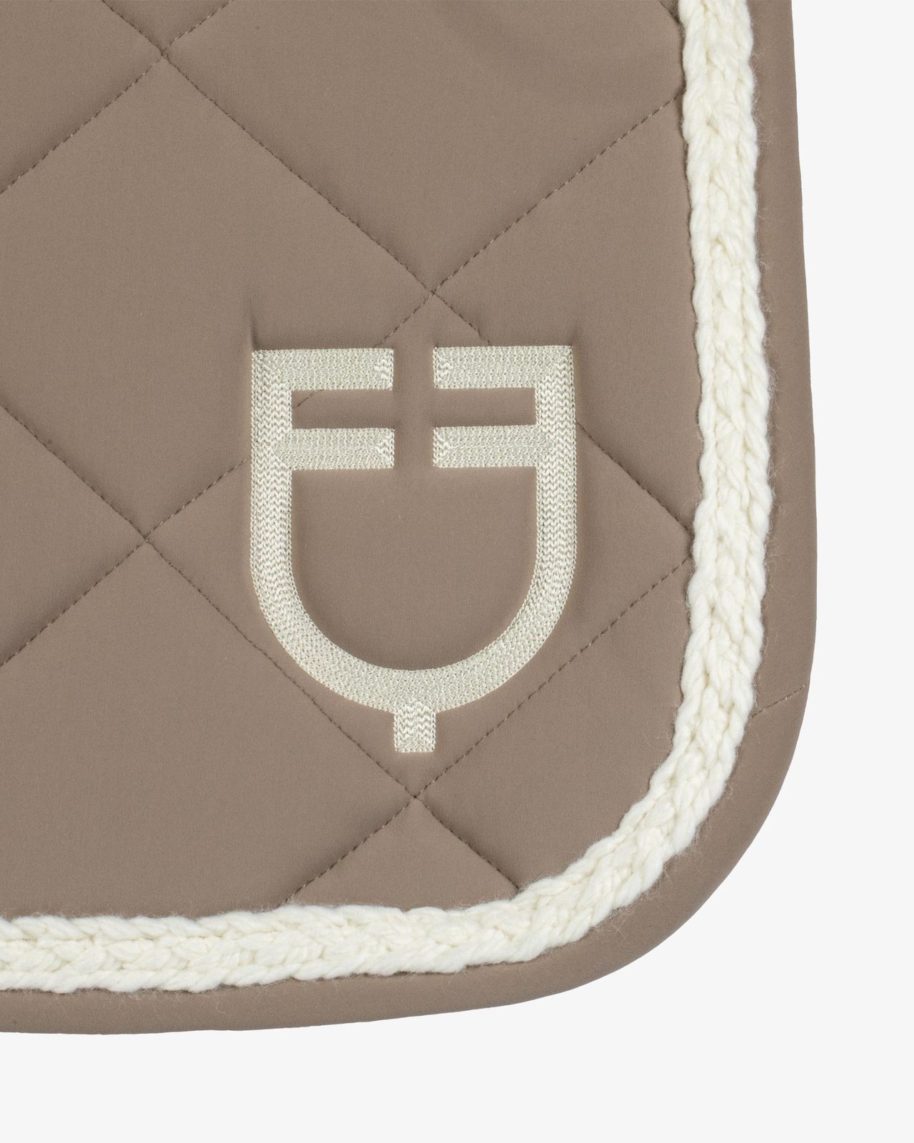 Braided cord dressage saddle pad