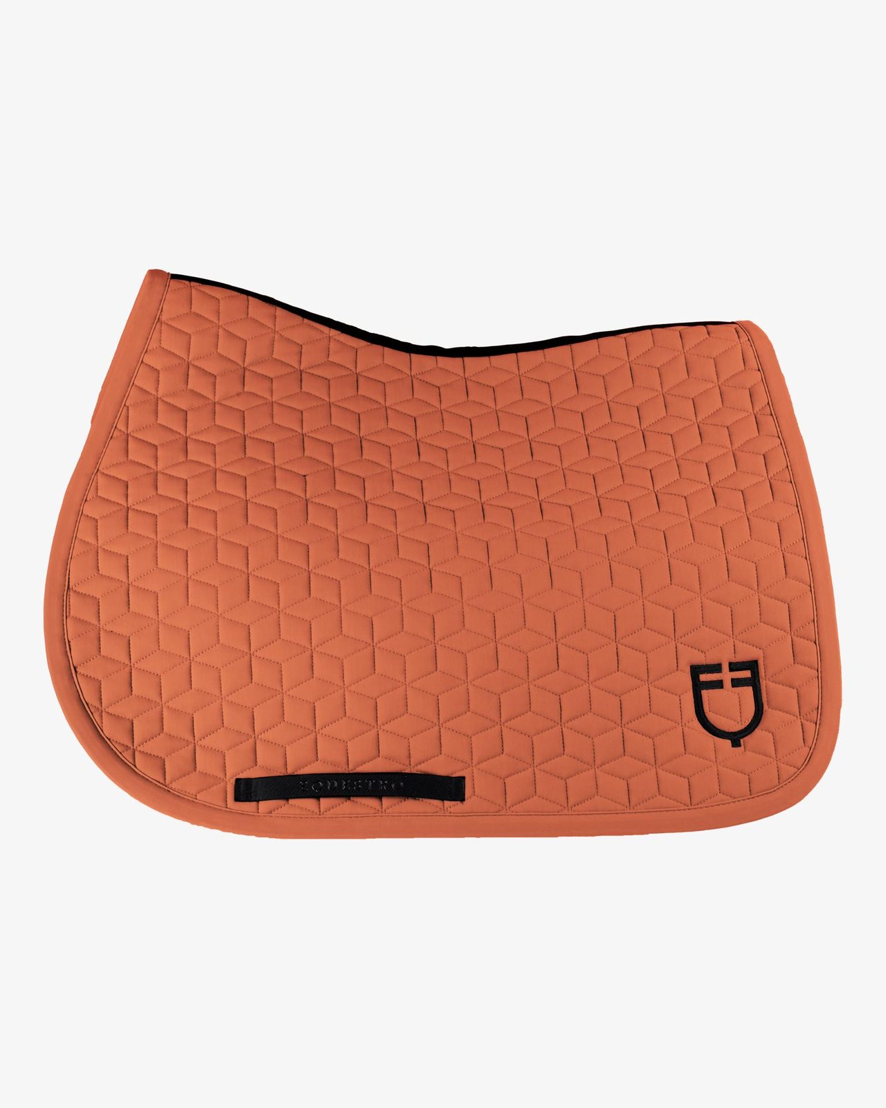 Jumping saddle pad cube quilting