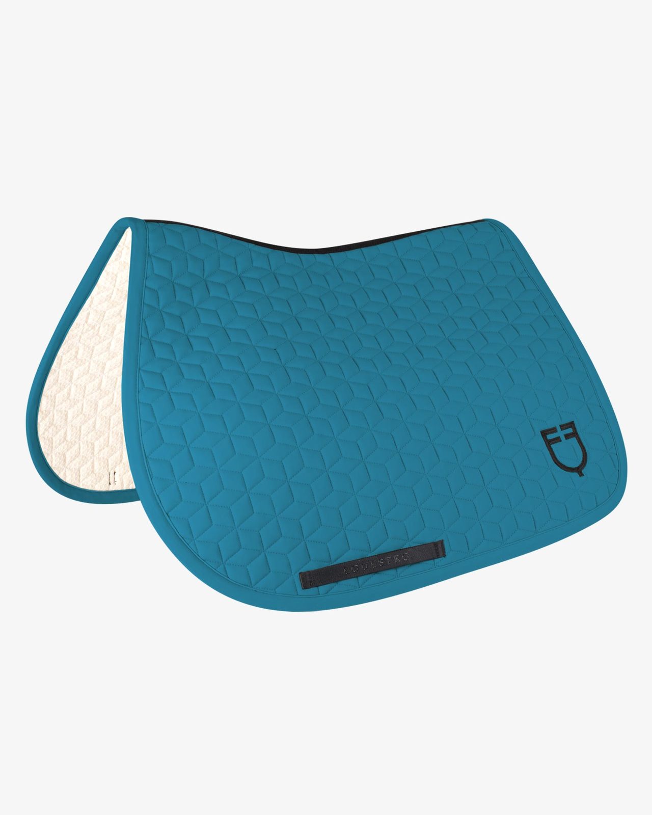 Jumping saddle pad cube quilting