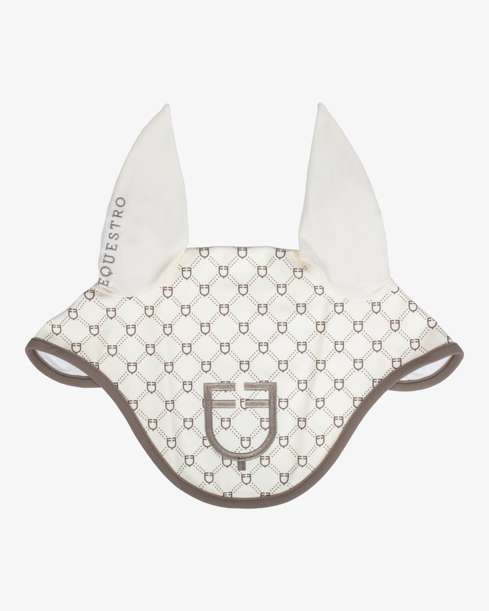 Fly veil with monogram print