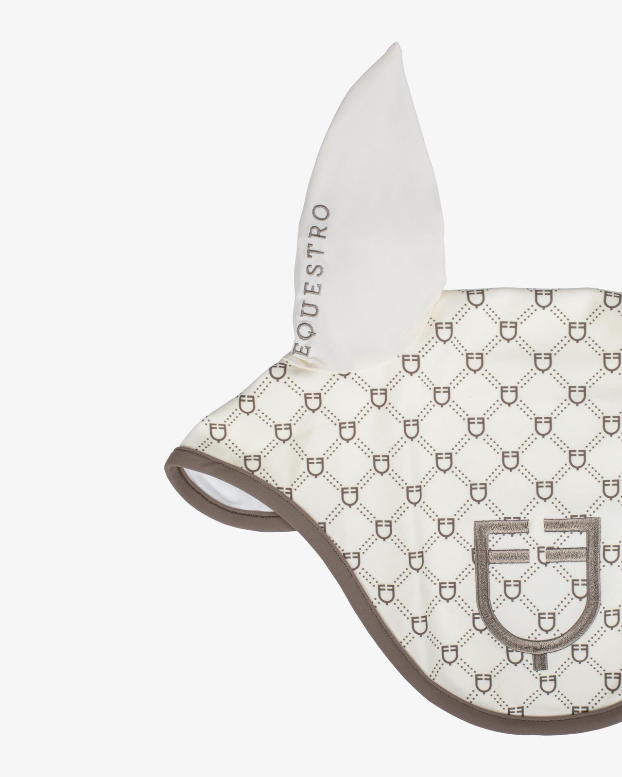 Fly veil with monogram print