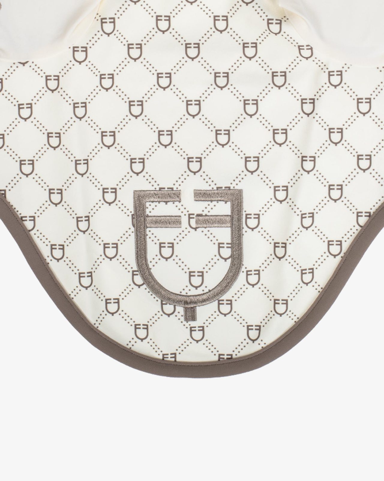 Fly veil with monogram print