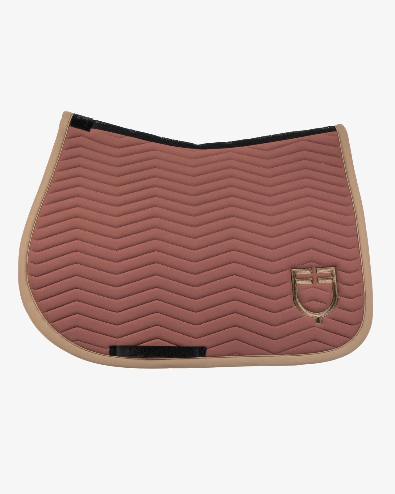 Wave Quilting jumping saddle pad in technical fabric