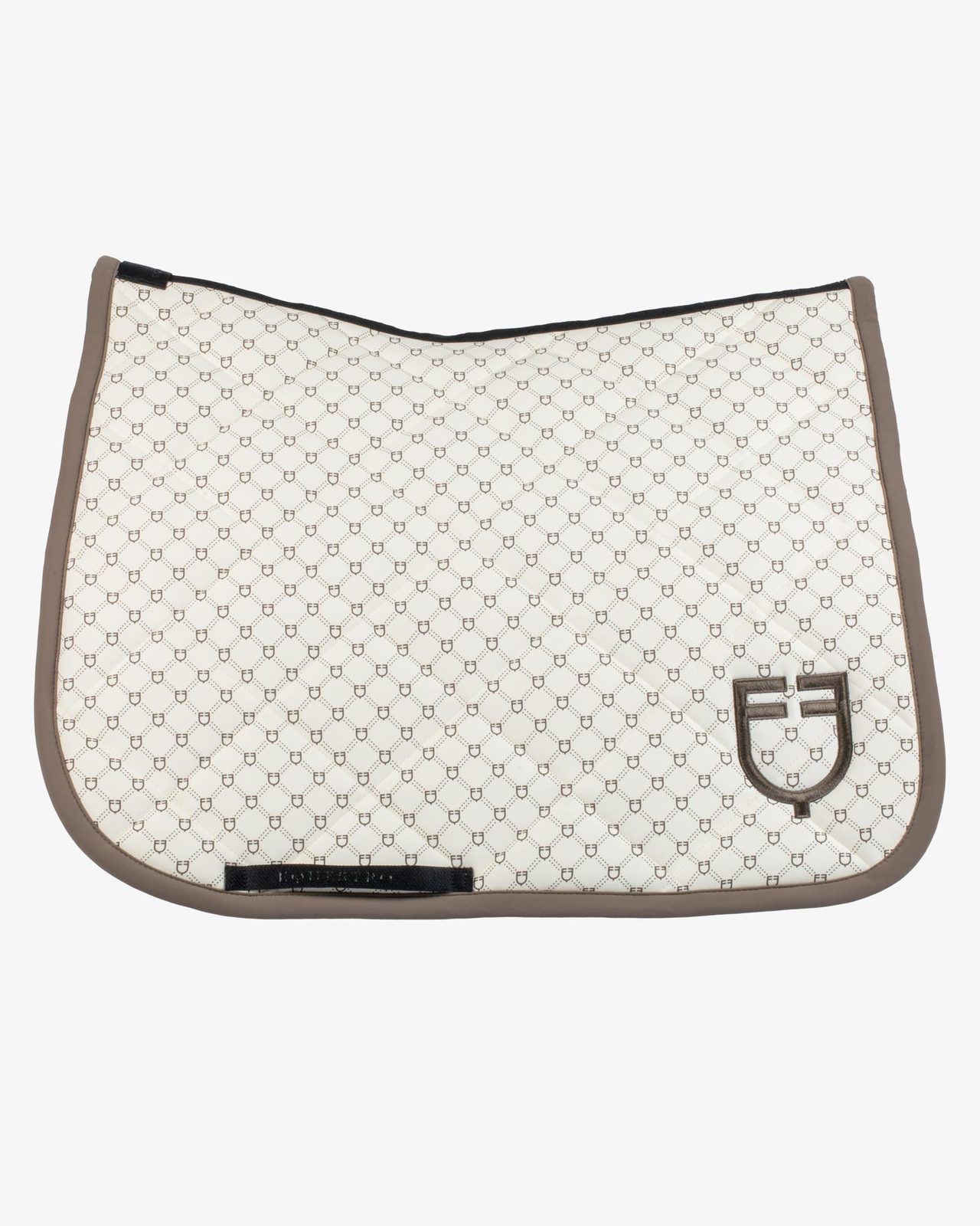 Dressage saddle pad with monogram print