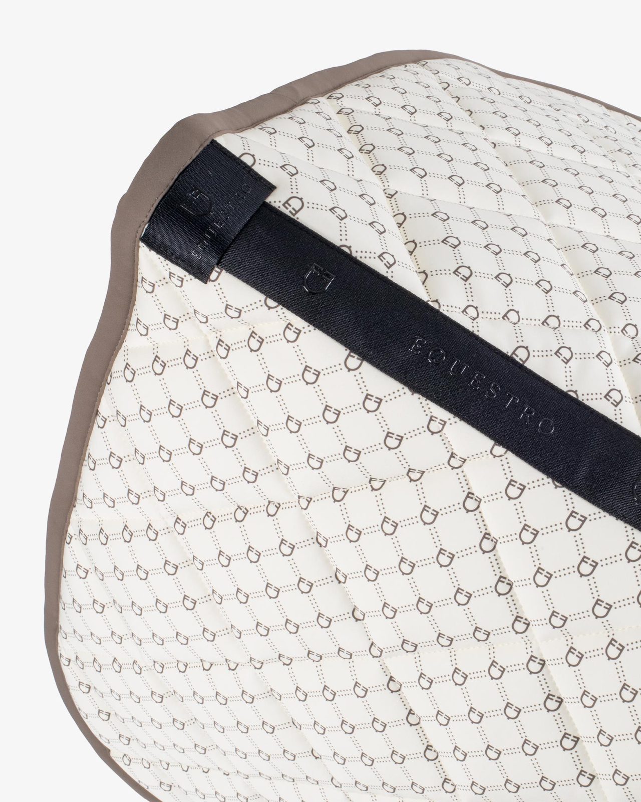 Dressage saddle pad with monogram print