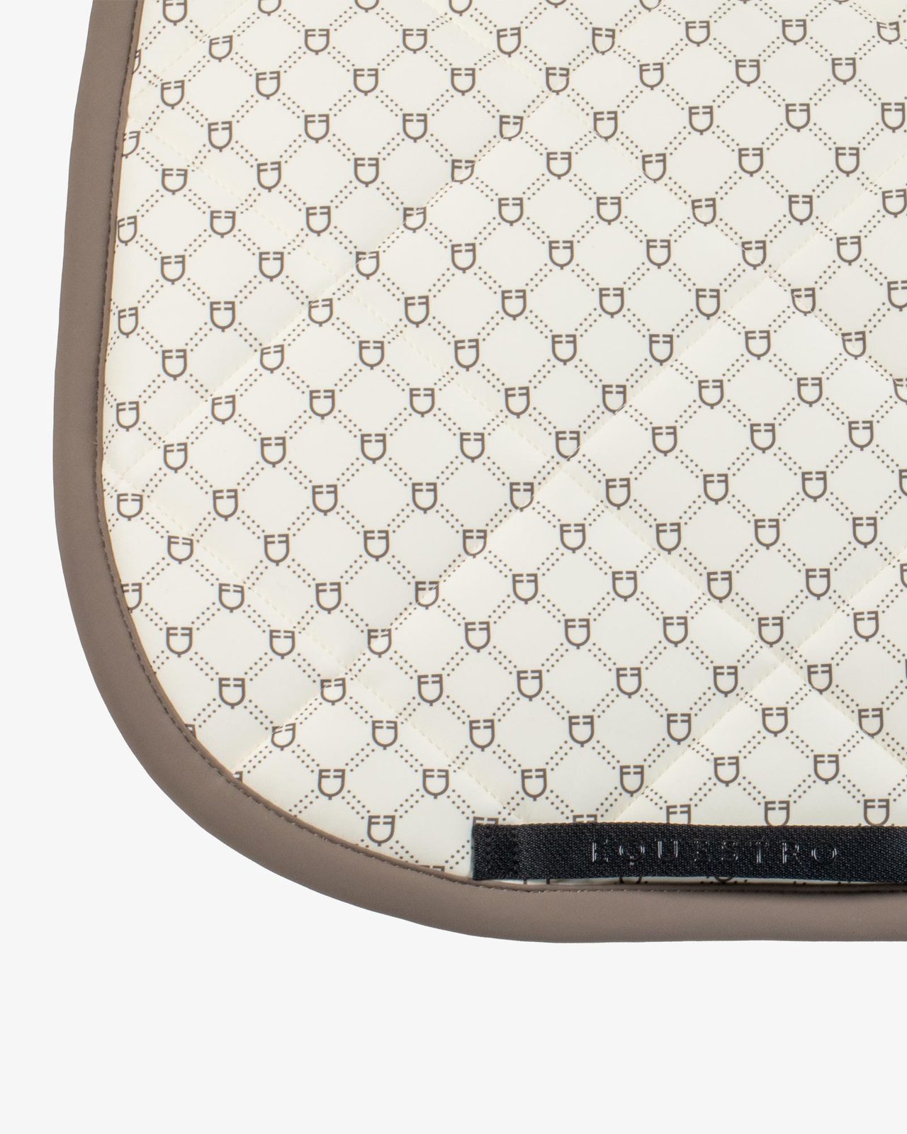 Dressage saddle pad with monogram print