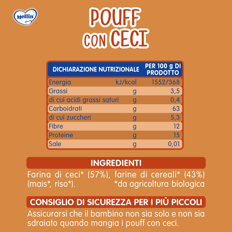 Mellin – Pouff di Ceci Biologici Disney La Carica dei 101 confezione da 20 g

