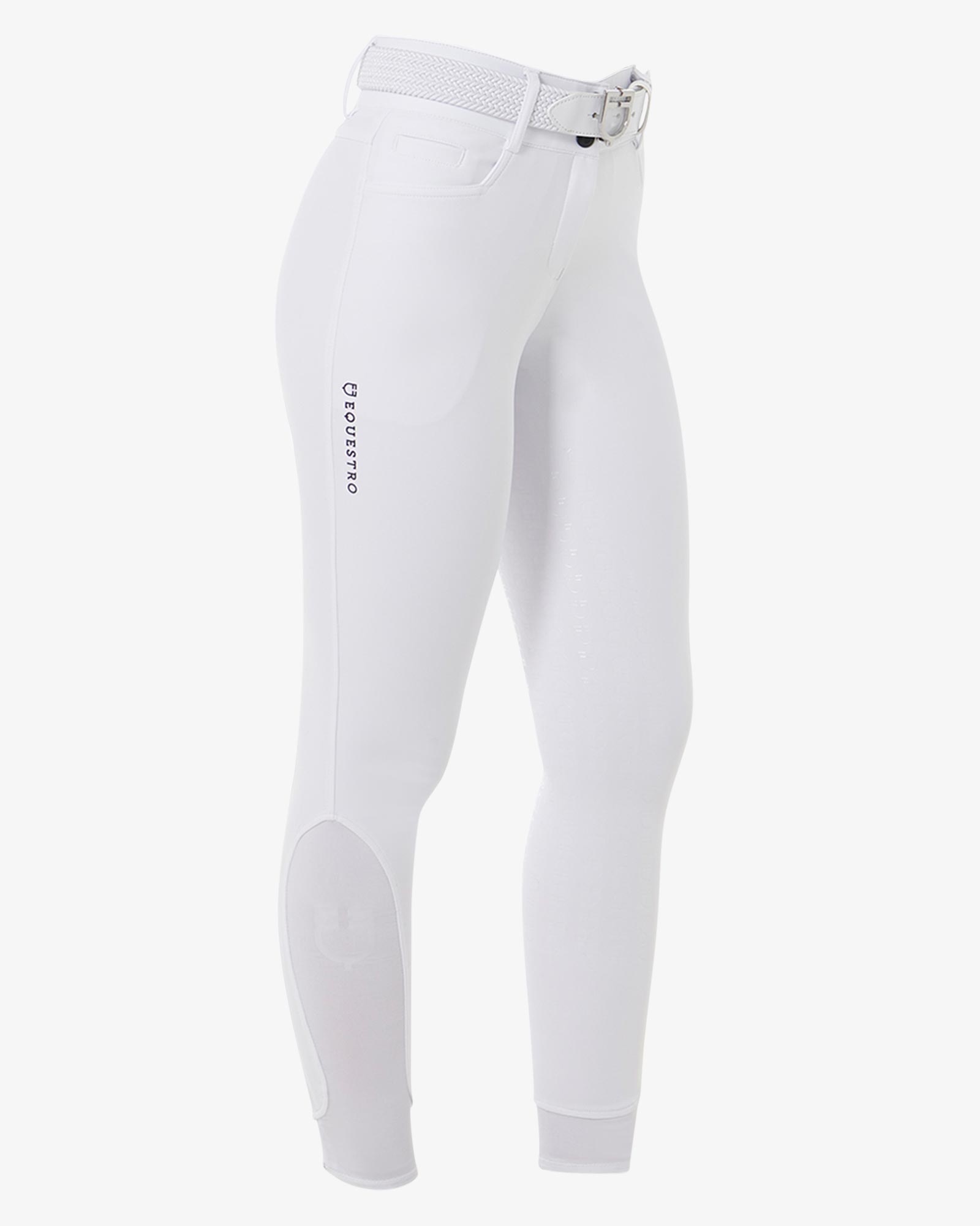 Women's high-waisted knee grip breeches with fleece lining