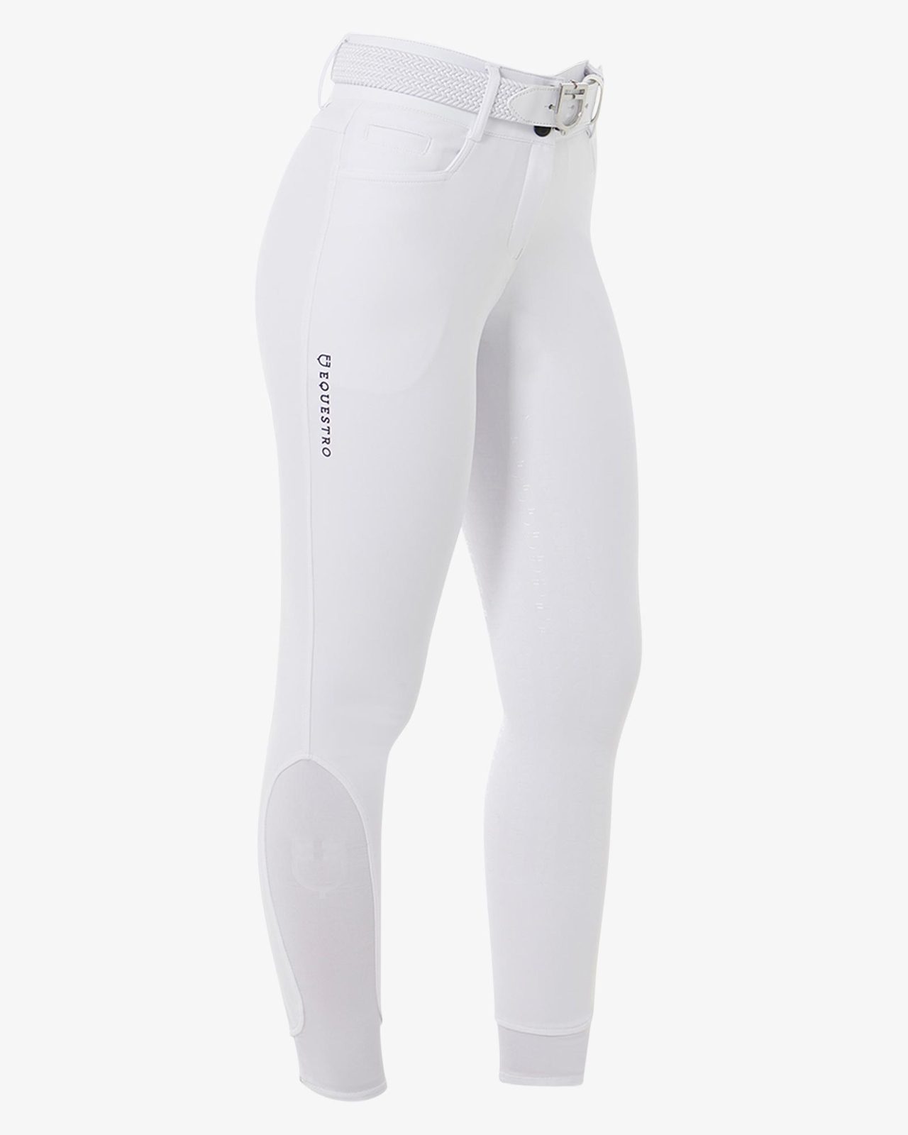 Women's high-waisted knee grip breeches with fleece lining
