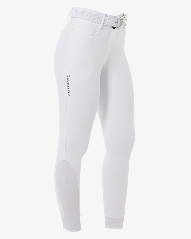 Pantaloni donna a vita alta con grip ginocchio e fodera in pile