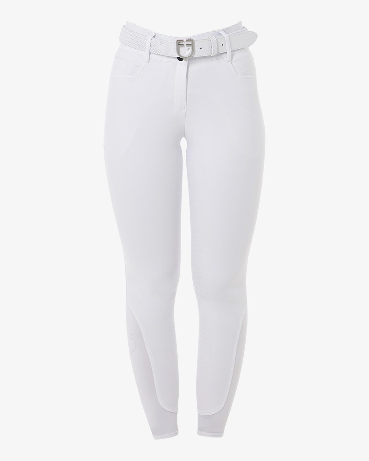 Women's high-waisted knee grip breeches with fleece lining