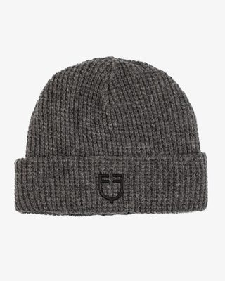 Unisex ribbed wool beanie with logo