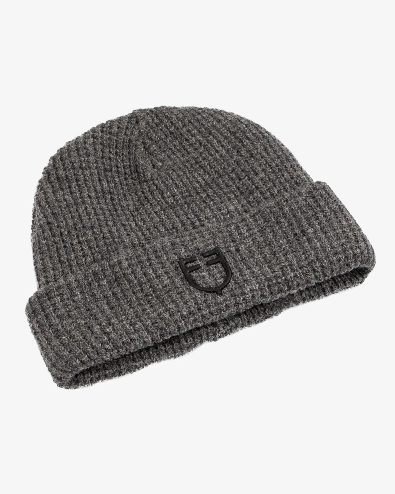 Unisex ribbed wool beanie with logo