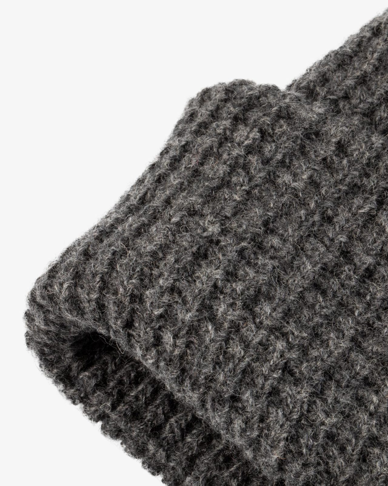Unisex ribbed wool beanie with logo