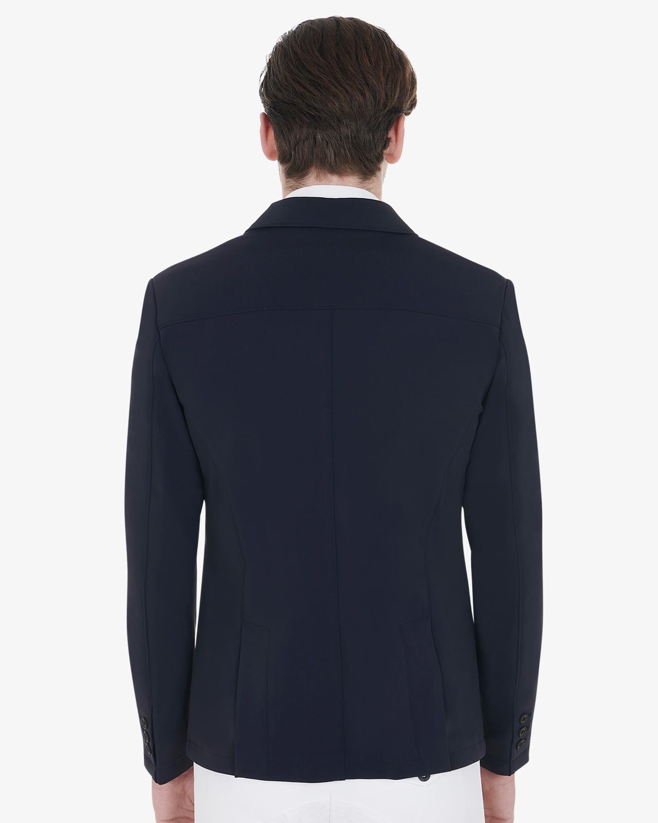 Men's competition jacket with contrasting embroidered logo