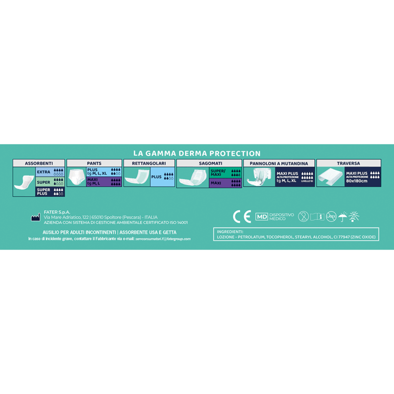 Assorbenti Sagomati Derma Protection Unisex Extra