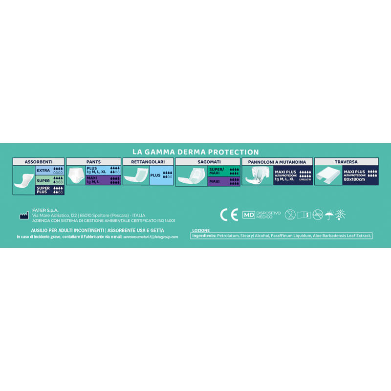 Assorbenti Sagomati Derma Protection Unisex Super