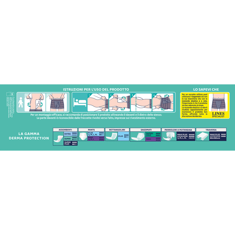 Pannoloni Sagomati Derma Protection Unisex Super+